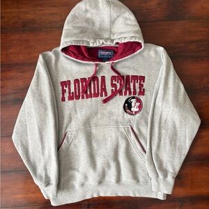 Champion Gray and Maroon Florida State Men's Sweater